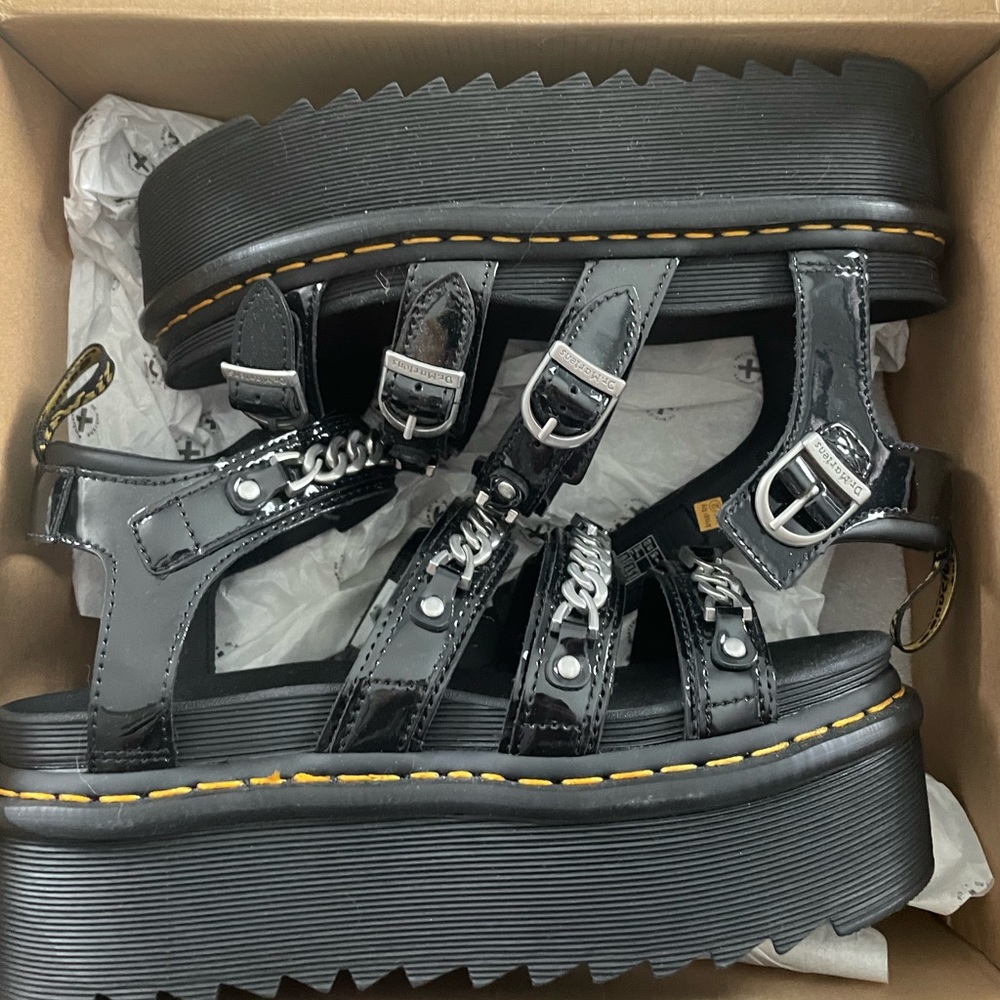 Blaire II Quad Chain Platform Sandals W8